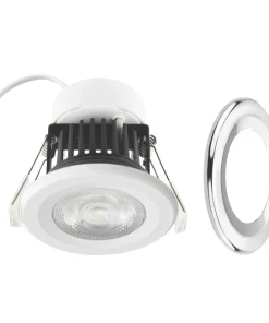 LAP Fixed Fire Rated LED Downlight White / Chrome / Brushed Nickel 8.2W 700lm