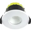 Luceco FType Fixed Fire Rated LED Downlight Matt White 4W 400lm