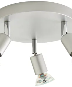 Essentials Sasha Round 3-Light Spotlight Silver