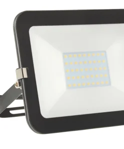 Brackenheath ISpot Outdoor LED Slimline Floodlight Black 30W 2700lm
