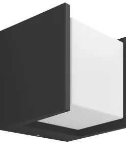 Philips Hue Fuzo Outdoor LED Square Wall Light Black 9.1W 1160lm