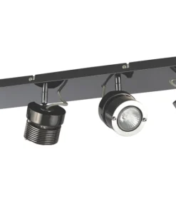 Inlight PEDRO Rectangular 4-Light Spotlight Black Chrome