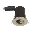 LAP Fixed Fire Rated Downlight Brushed Steel