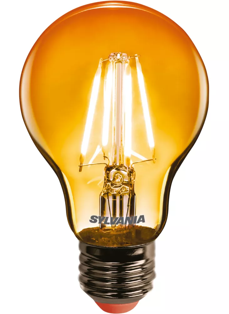 Sylvania Helios Chroma ES A60 Orange LED Light Bulb 4W
