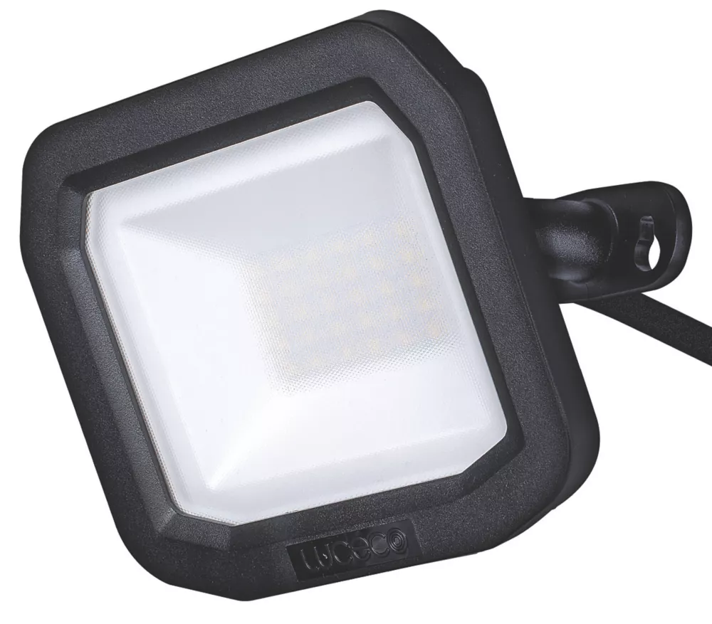Luceco Castra Outdoor LED Floodlight Black 20W 2200lm