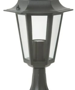 Essentials Coach 409mm Outdoor Post Light Black