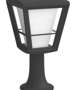 Philips Hue Econic Outdoor LED Pedestal Light Black 15W 1040-1140lm