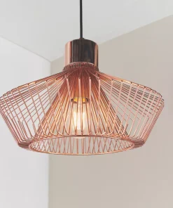 Quay Design Kuma Metal Caged Pendant Copper
