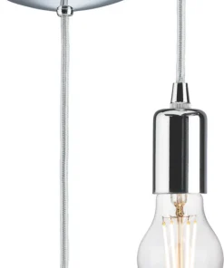 Knightsbridge 8270LPC Contemporary Long Pendant Polished Chrome