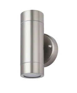 LAP Bronx Outdoor Up & Down Wall Light Stainless Steel