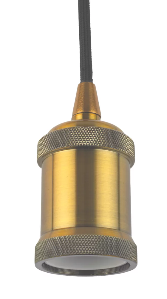 4lite Decorative Pendant Circular Antique Brass - Image 2