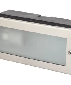 Essentials Corsica Outdoor CFL Brick Light Stainless Steel