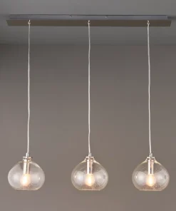 Quay Design Willow 3-Light Bar Pendant Bright Nickel