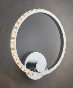 Quay Design Reena LED Integrated Wall Light Chrome 6W 580lm