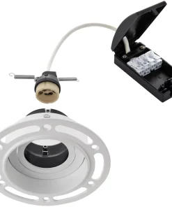 Saxby Trimless Tilt Downlight White