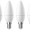 LAP DFRNCL2GDB SES Candle LED Light Bulb 250lm 2.2W 4 Pack
