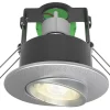 4lite WiZ Connected Adjustable Fire Rated LED Smart Downlight Satin Chrome 4.9W 345lm
