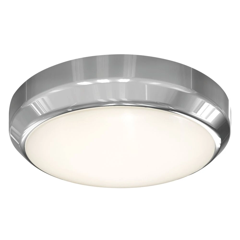 4lite Indoor Maintained Emergency Round LED Wall/Ceiling Light Chrome 13W 1100lm - Image 2