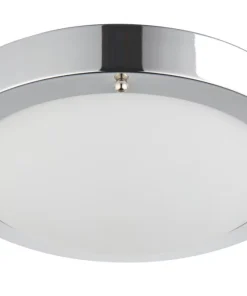 Saxby Anchorage LED Bathroom Ceiling Light Chrome 9W 650lm