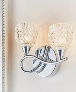 Quay Design Isabella LED Twin Wall Light Chrome 2.5W 200lm