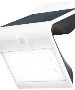 Luceco LEXS40W40-01 Outdoor LED Solar Wall Light With PIR Sensor White 400lm