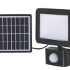 LAP RB0256A Outdoor LED Solar Floodlight With PIR Sensor Black 600lm
