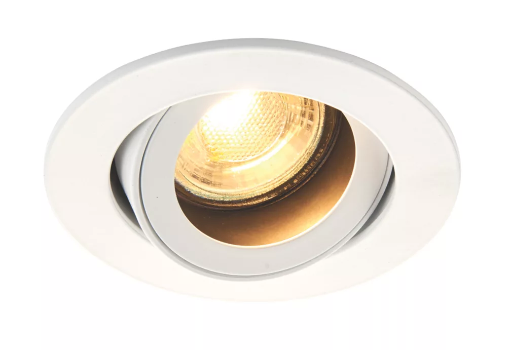LAP Cast Baffle Tilt Anti-Glare Recessed Downlight White - Image 2