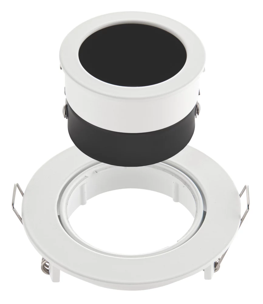 LAP Cast Baffle Tilt Anti-Glare Recessed Downlight White - Image 4