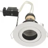 LAP Cast Baffle Tilt Anti-Glare Recessed Downlight White