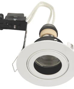 LAP Cast Baffle Tilt Anti-Glare Recessed Downlight White