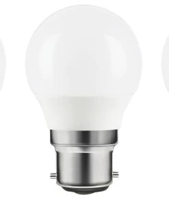 LAP BC Mini Globe LED Light Bulb 470lm 4.2W 3 Pack