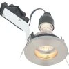 LAP Fixed Bathroom Downlight Brushed Chrome