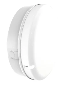 Luceco Mosi Indoor & Outdoor Maintained Emergency Round LED Bulkhead White 12W 1150lm