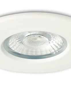 Collingwood H2 Lite 500 Fixed Fire Rated LED Downlight Matt White 5W 500lm