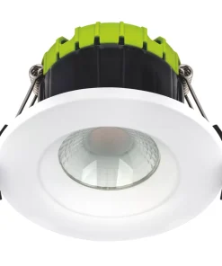 Luceco FTYPE COMPACT Fixed Cylinder Fire Rated LED Downlight White 6W 600lm