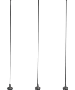 4lite Decorative Bar Pendant Blackened Silver