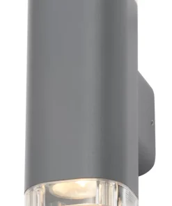 Zinc EOS Outdoor Up & Down Wall Light Anthracite