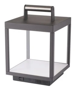 4lite Rechargeable LED Portable Lantern With Power Bank Black 353lm