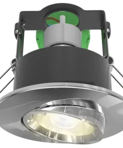 4lite WiZ Connected Adjustable Fire Rated LED Smart Downlight Polished Chrome 4.9W 345lm