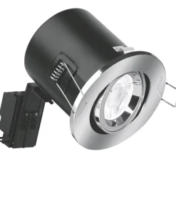 Aurora EFD Adjustable Fire Rated LED Downlight Polished Chrome 5W 500lm