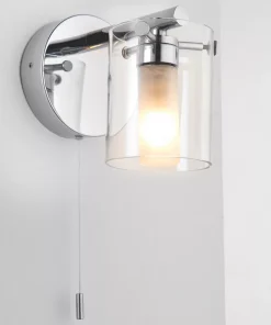 Quay Design Ava LED Bathroom Wall Light Chrome 2.5W 200lm
