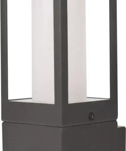 Luceco Azurar Outdoor Decorative External Wall Light With PIR Sensor Slate Grey