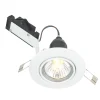 LAP Adjustable Mains Voltage Downlight Gloss White