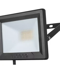 Luceco Eco Slimline Outdoor LED Floodlight Black 20W 1600lm