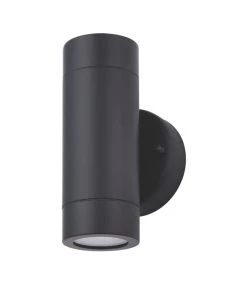 LAP Bronx Outdoor Up & Down Wall Light Black