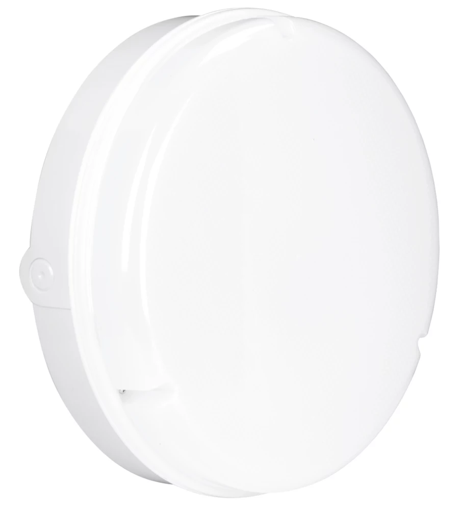 Aurora UtiliteDrum Indoor & Outdoor Non-Maintained Emergency Round LED Bulkhead White 20W 1300lm