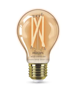 Philips Filament Amber E27 ES A60 LED Smart Light Bulb 7W 640lm 6 Pack