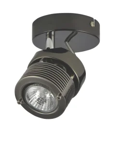 Inlight PEDRO Round 1-Light Spotlight Black Chrome