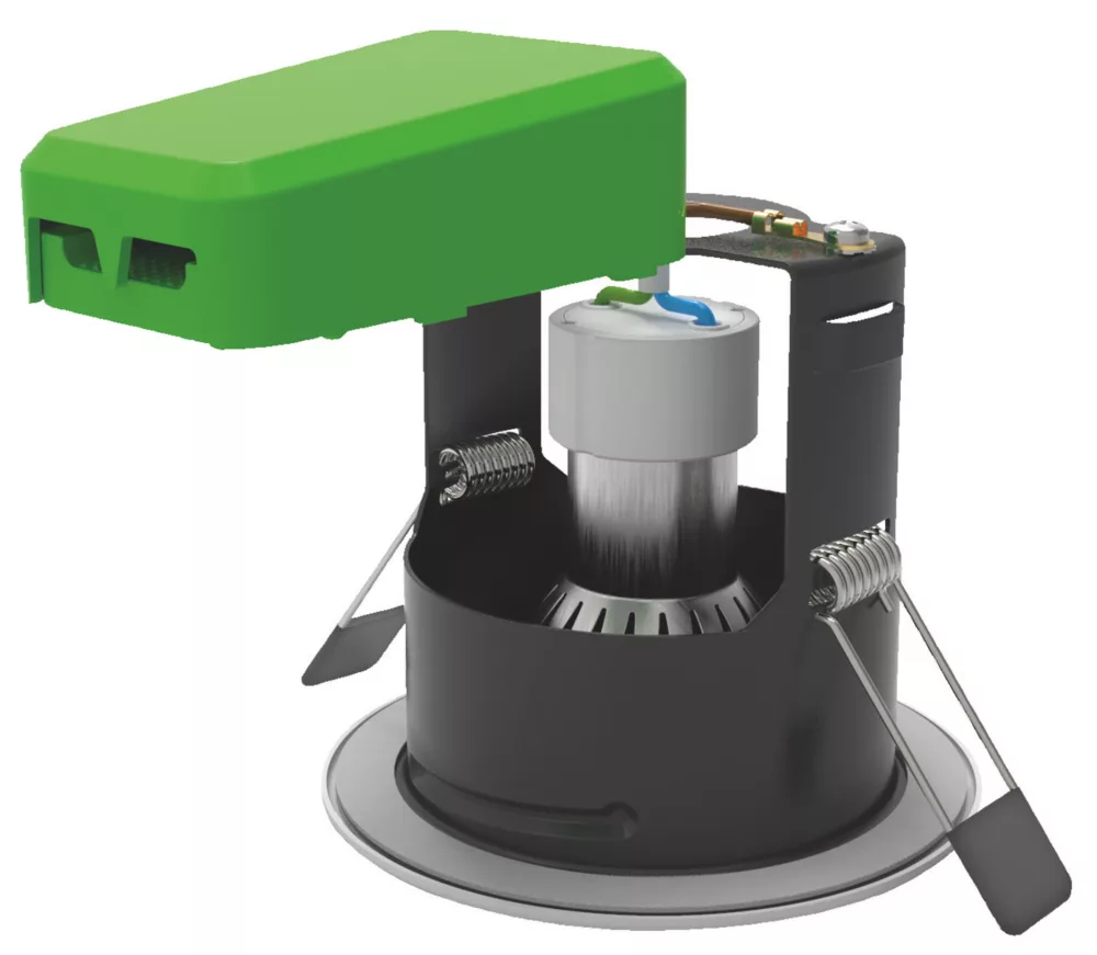 4lite WiZ Connected Fixed Fire Rated LED Smart Downlight Matt White 4.9W 345lm - Image 2