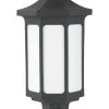 LAP Dunham Outdoor LED Half Wall Light Black 8.5W 580lm